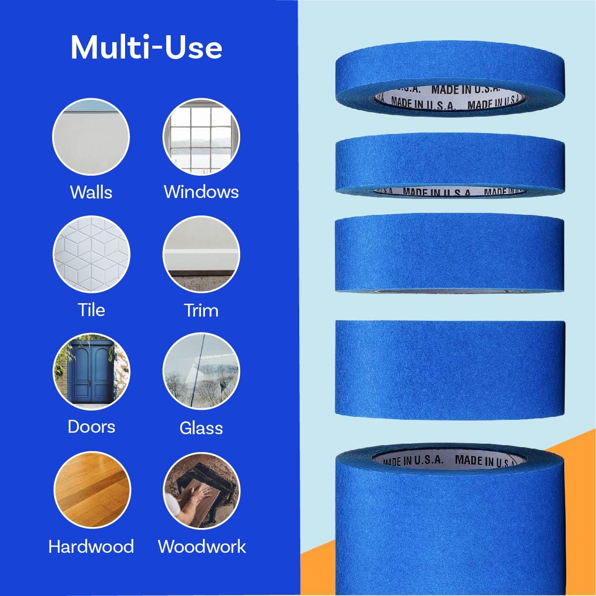 Amazon.co.jp: Blue Painters Tape 1.5インチ x 60ヤード 32ロール